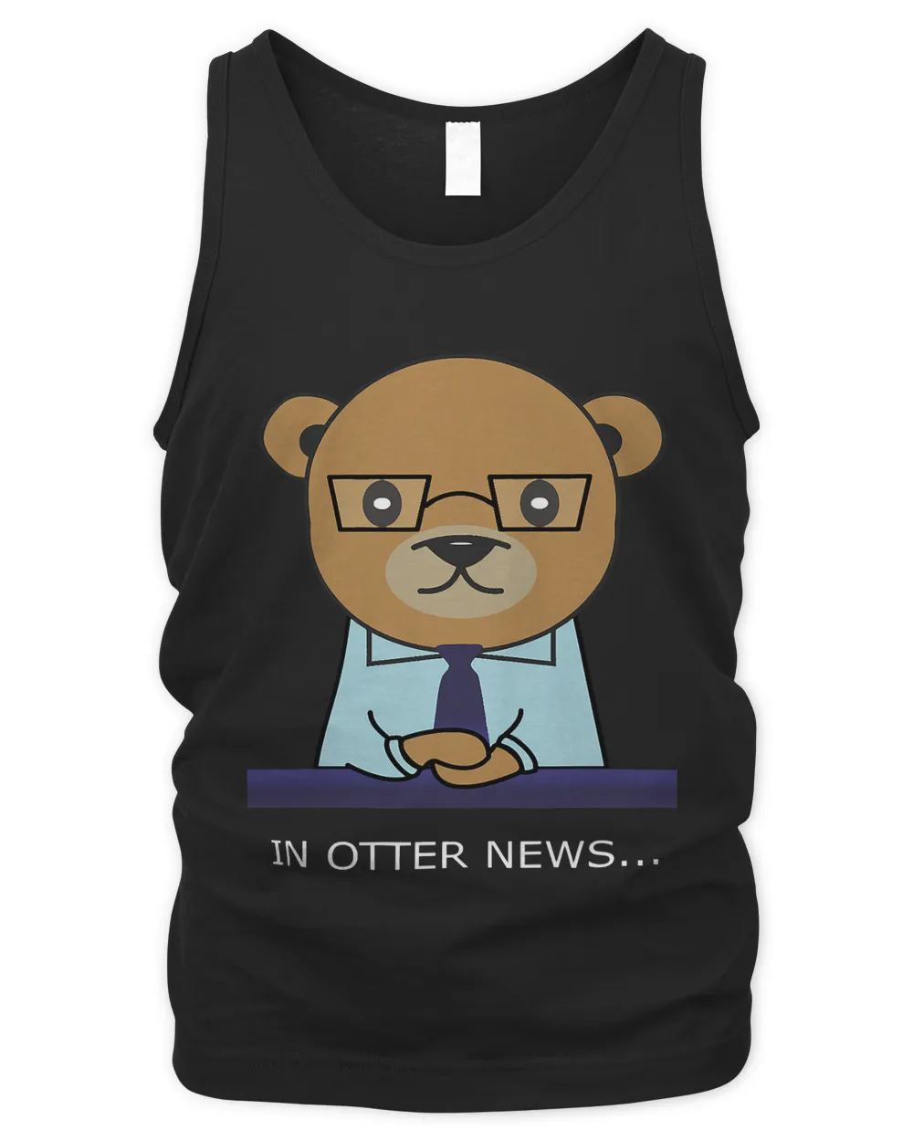 In Otter News Awesome Otter Lovers Funny News Reporter Otter