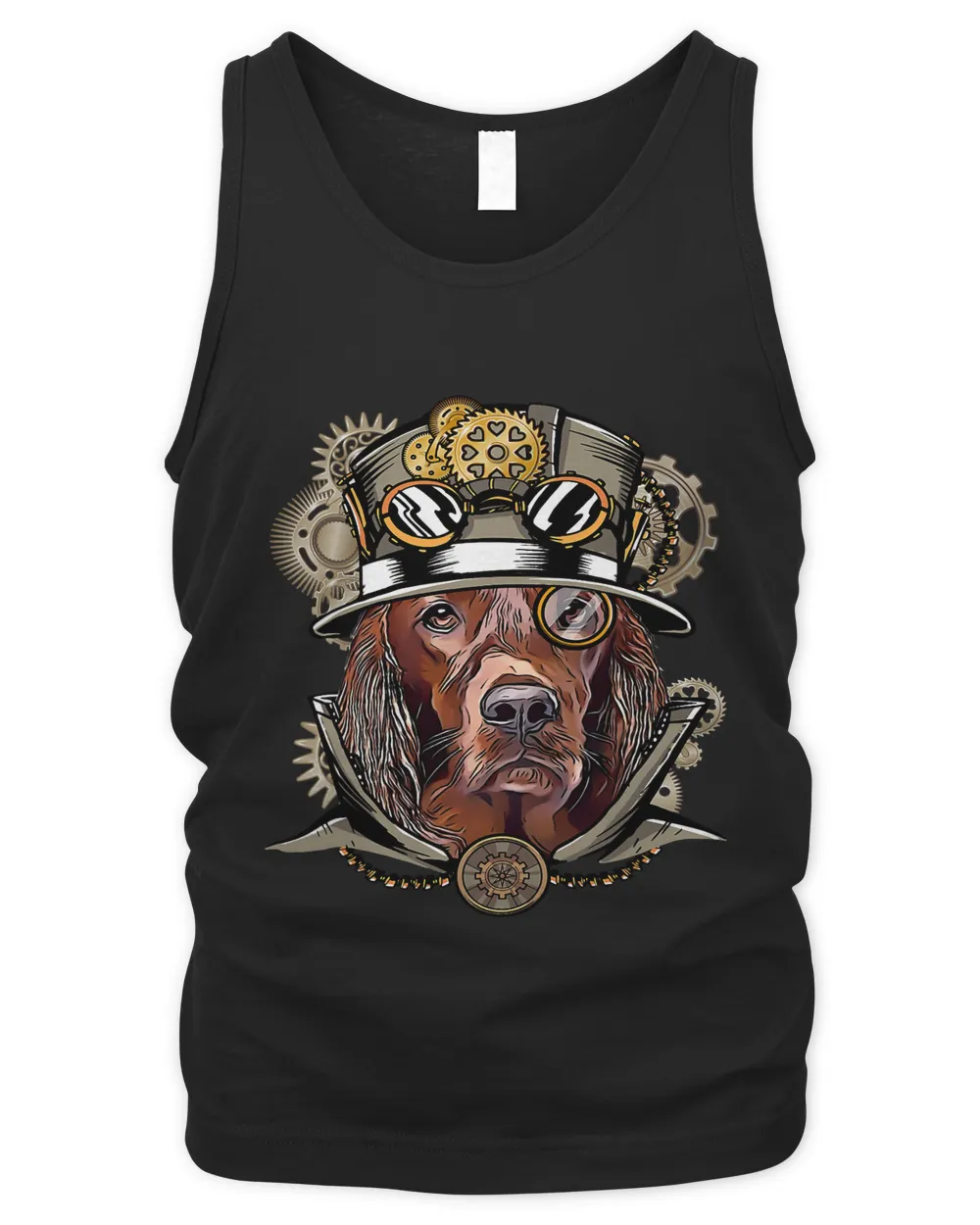 Irish Setter Dog Medieval Victorian Gothic Steampunk