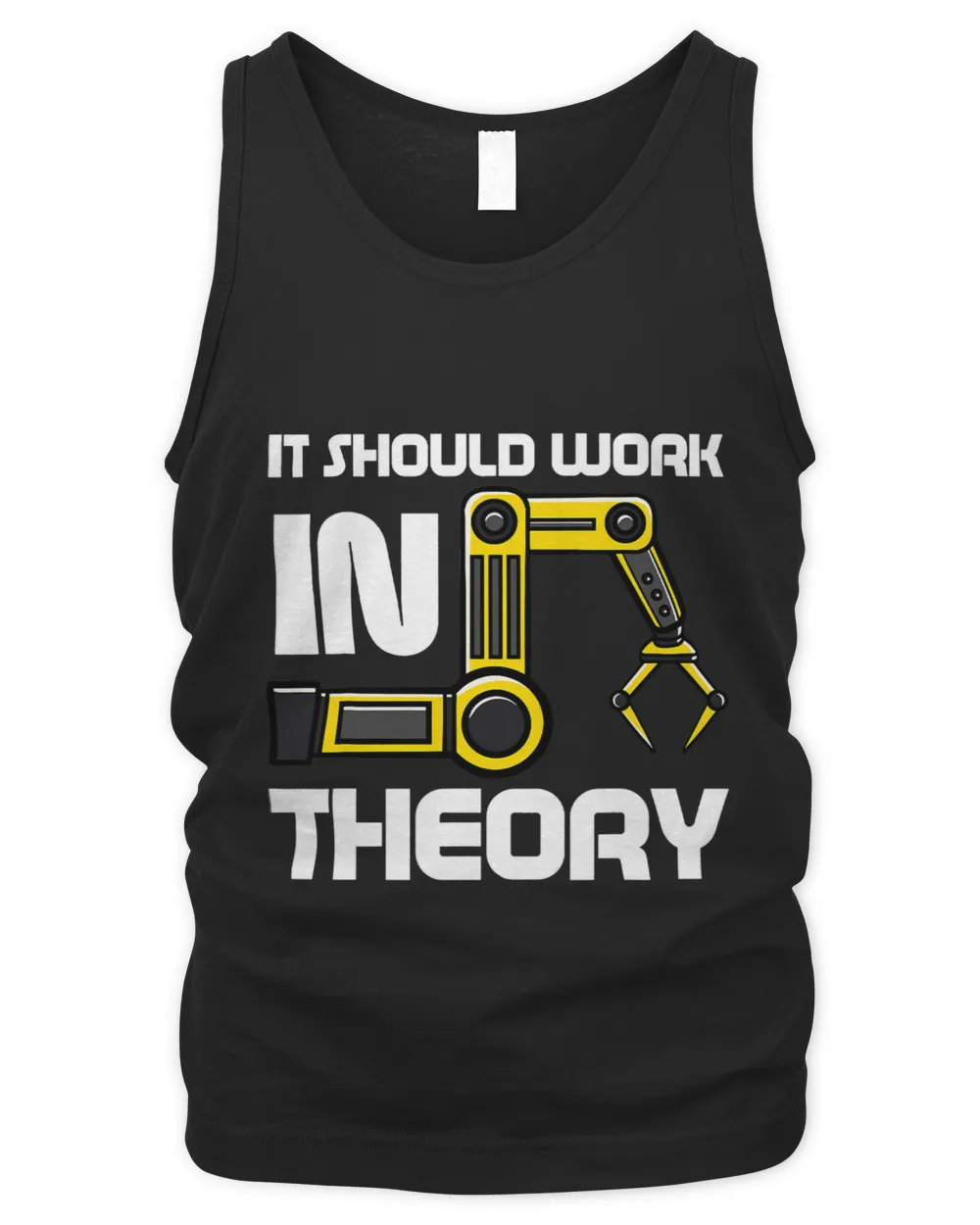 Robotics Engineer Robot Lover Roboticist Engineering Science Men's Tank Top black s