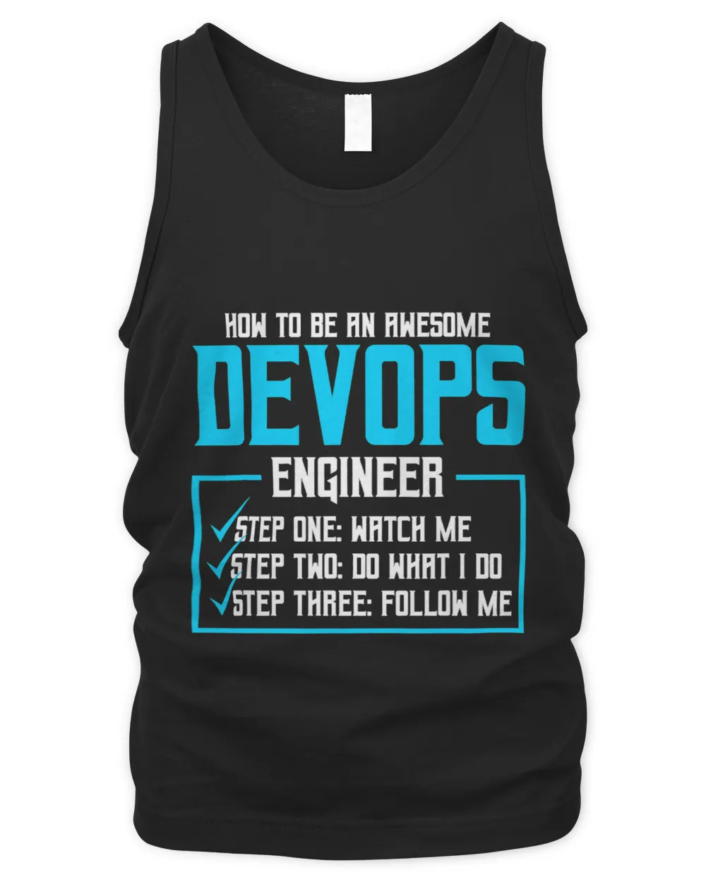 Sys admin and developer Design for a Cloud devops engineer Men's Tank Top black s