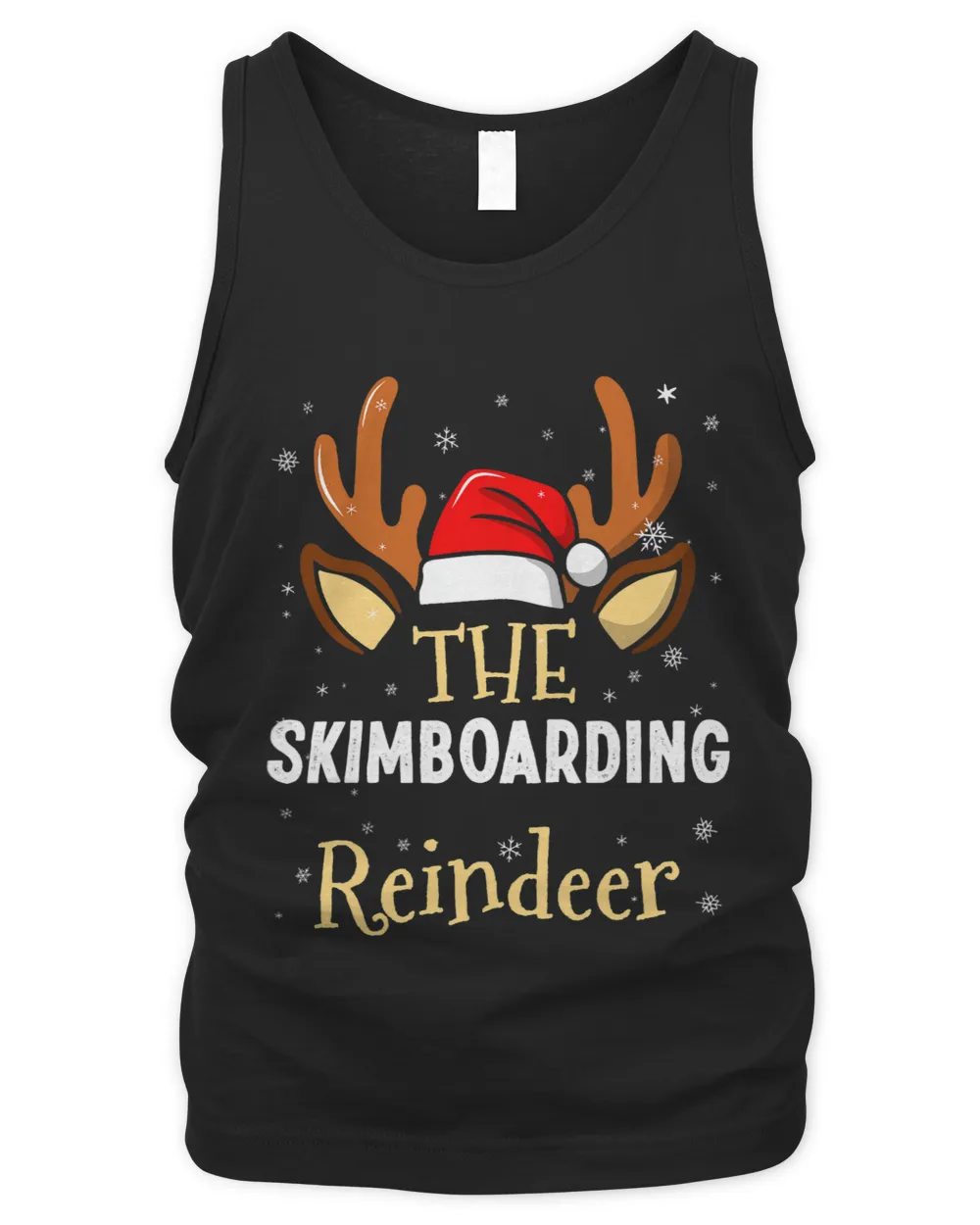 Skimboarding Reindeer Family Matching Christmas Outfit