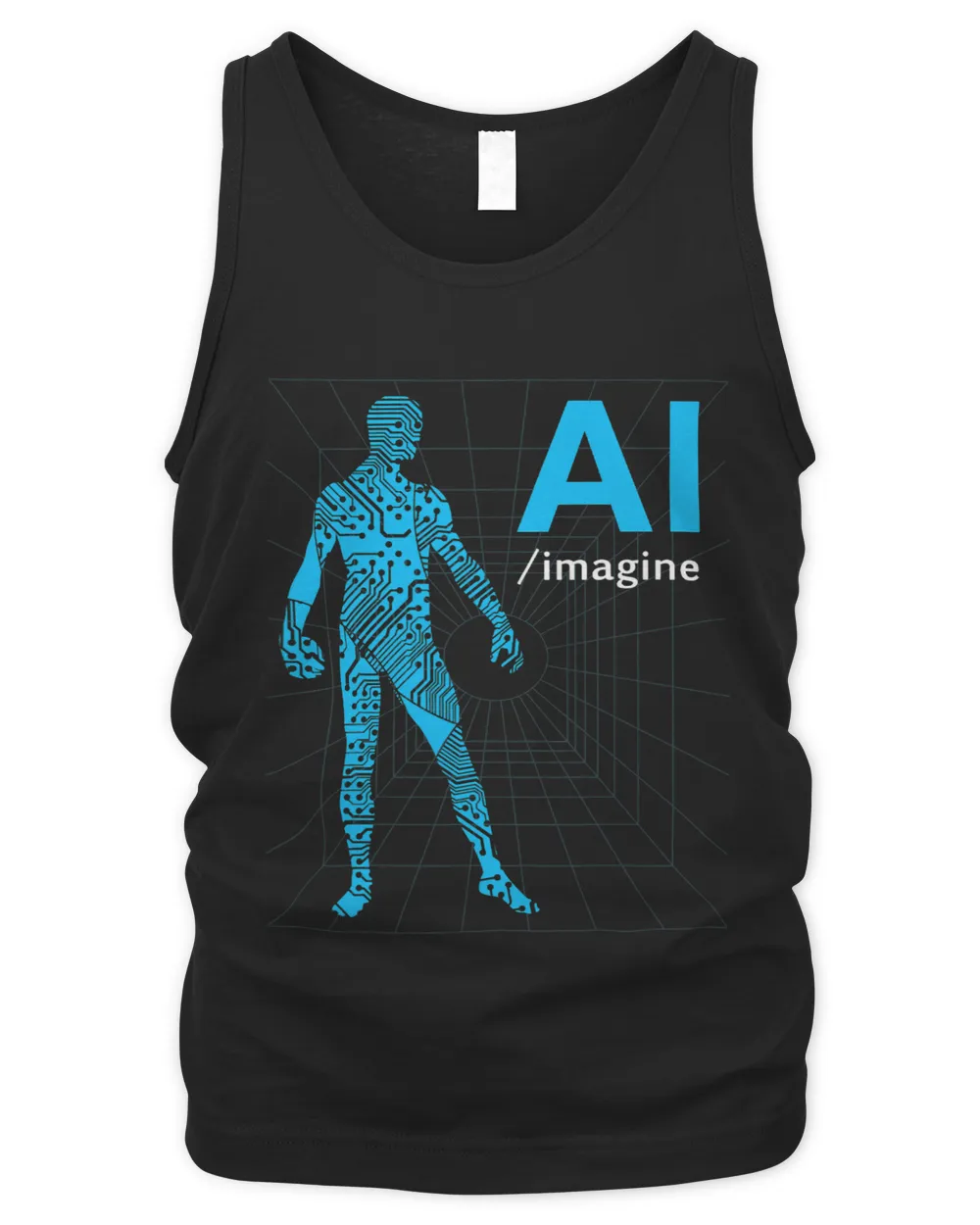 AI Artificial Intelligence Prompt AI Art Design Programmers Men's Tank Top black s
