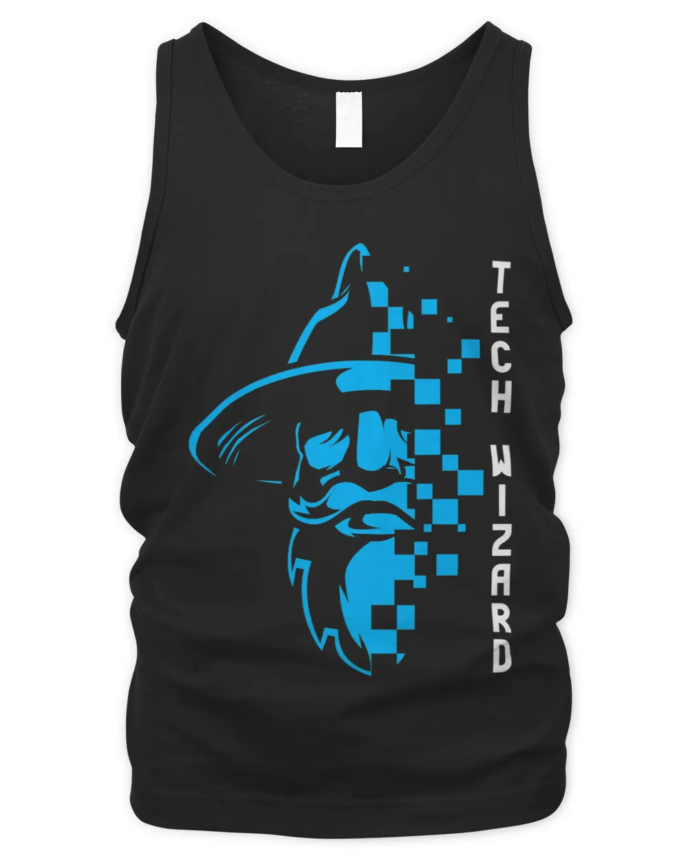 Tech Wizard Cool Technology I.T. Computer Whiz Techie Geek 1 Men's Tank Top black s