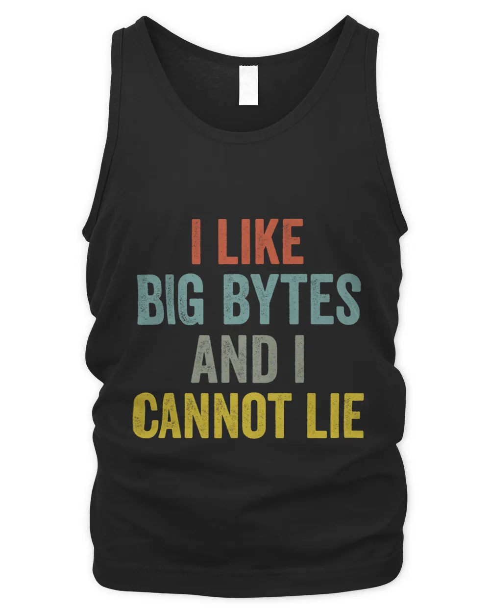 I like big bytes and I cannot lie for programmers developer Men's Tank Top black s