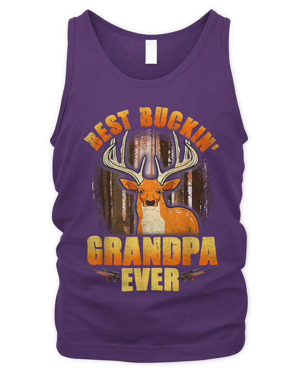 Mens Buckin Grandpa Ever Deer Hunting Fathers Day