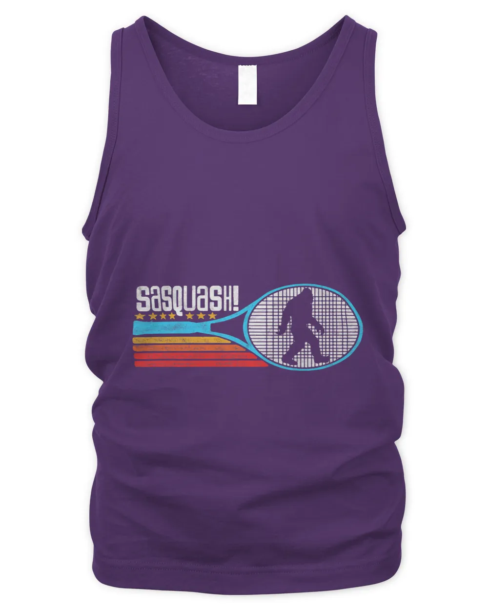 Sasquash Funny Bigfoot Squash Player 80s Retro