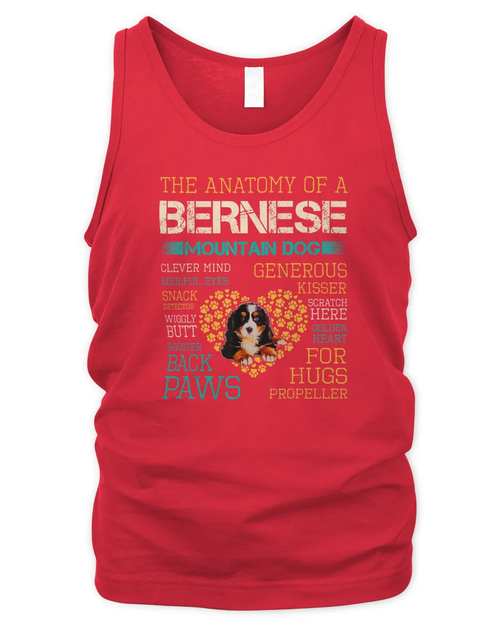 Anatomy of a Bernese Mountain for a Dog Lover T-Shirt