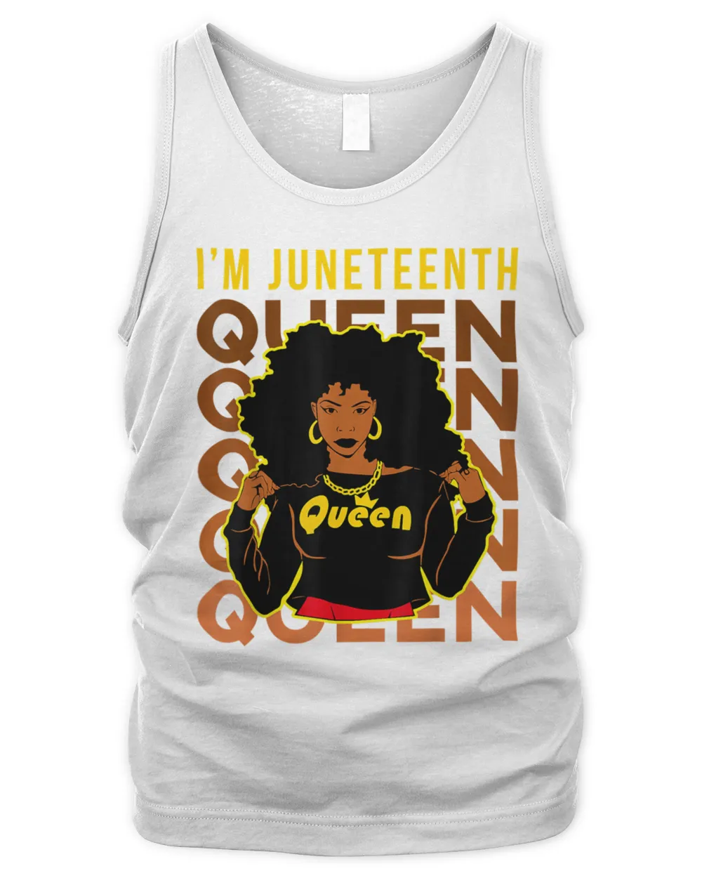 I Am Juneteenth Queen Natural Hair Black History Afro Women T-Shirt