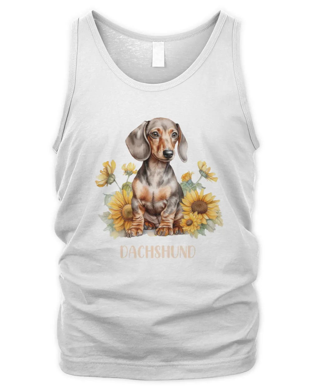 Dachshund T Shirt Men's Tank Top white s