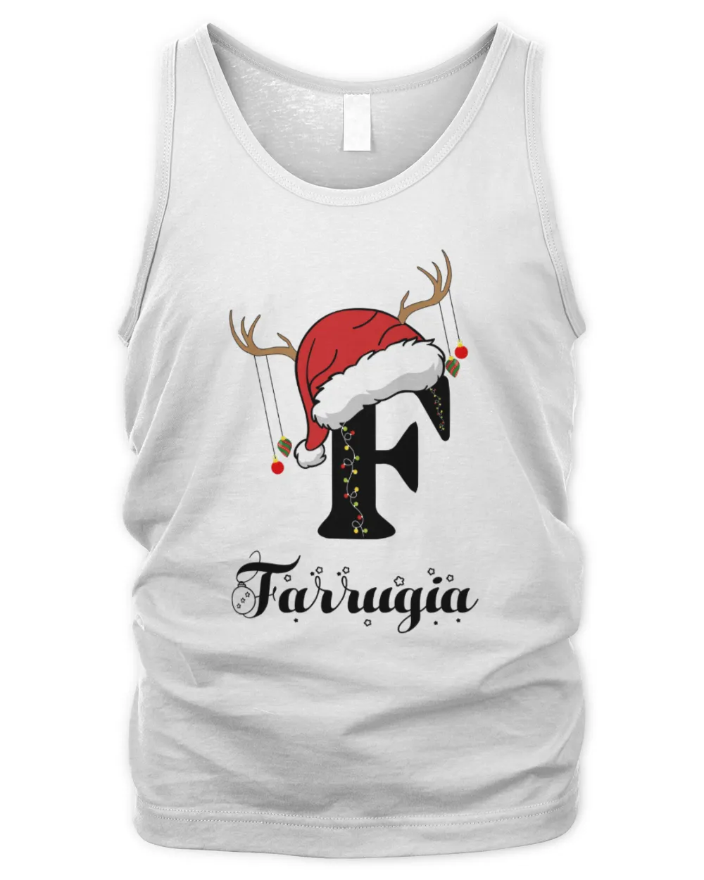 FARRUGIA Christmas Men's Tank Top white s