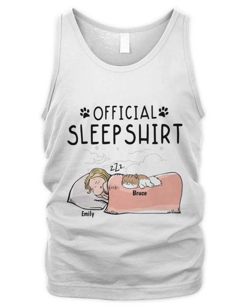 Official Sleep Shirt - Dog Cat Personalized QTCAT310123PET3