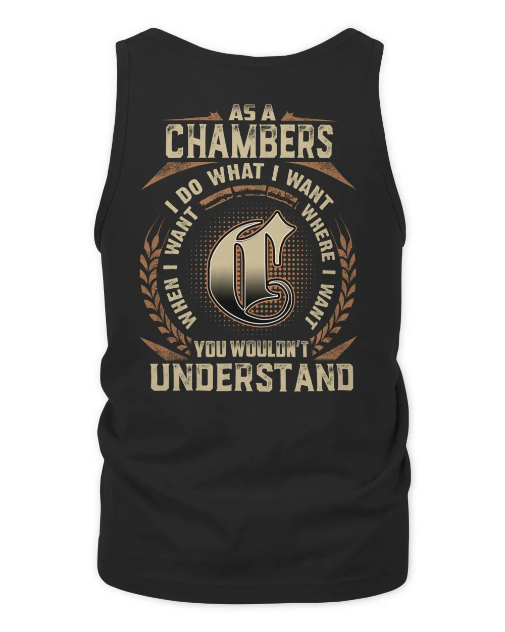 CHAMBERS Men's Tank Top black s
