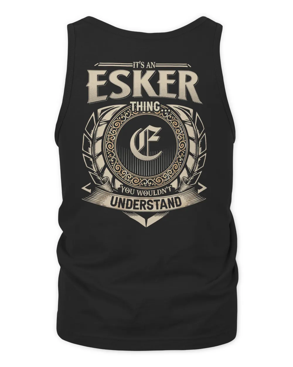 ESKER Men's Tank Top black s