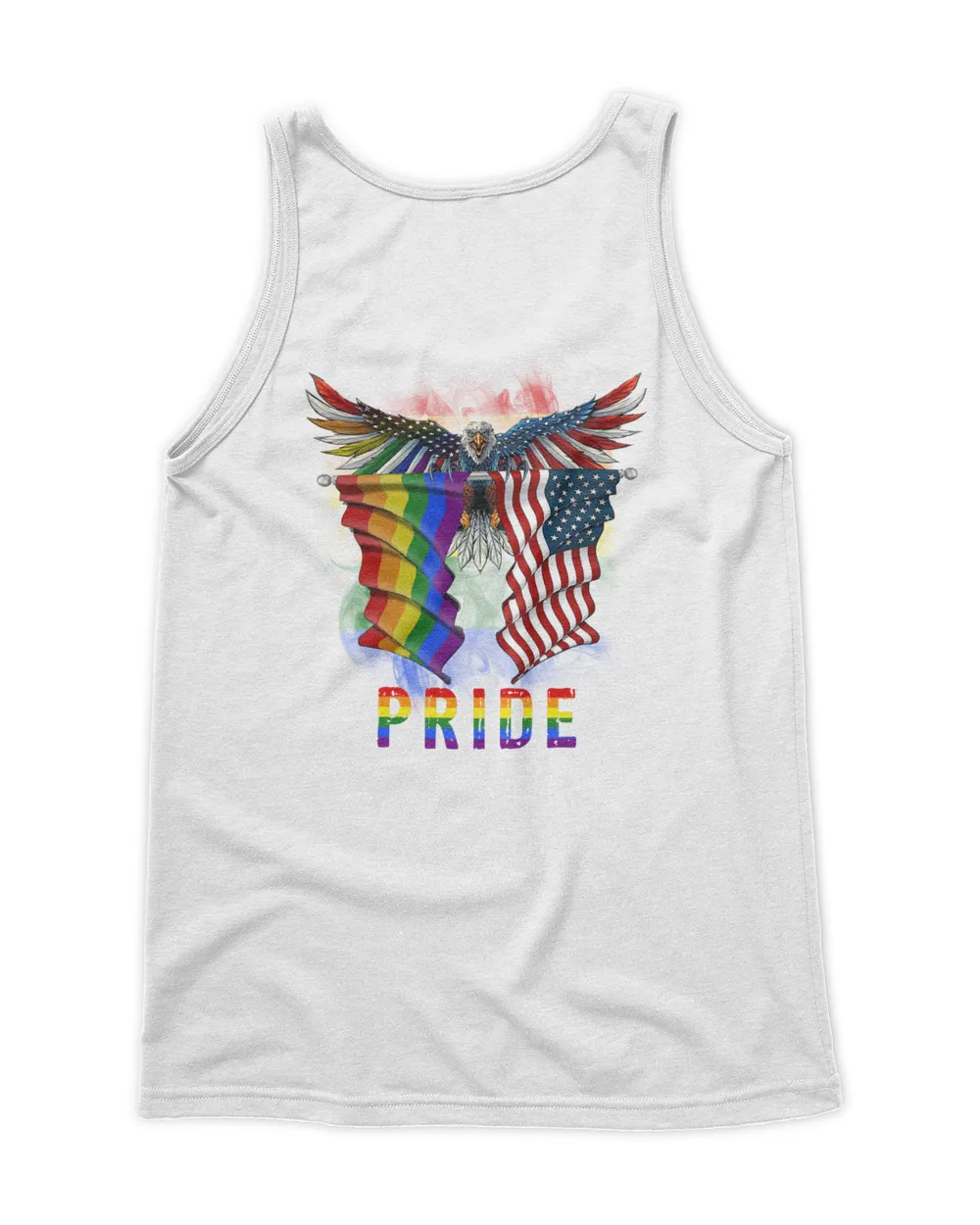 LGBT Eagle America Flag Pride 2 Sides