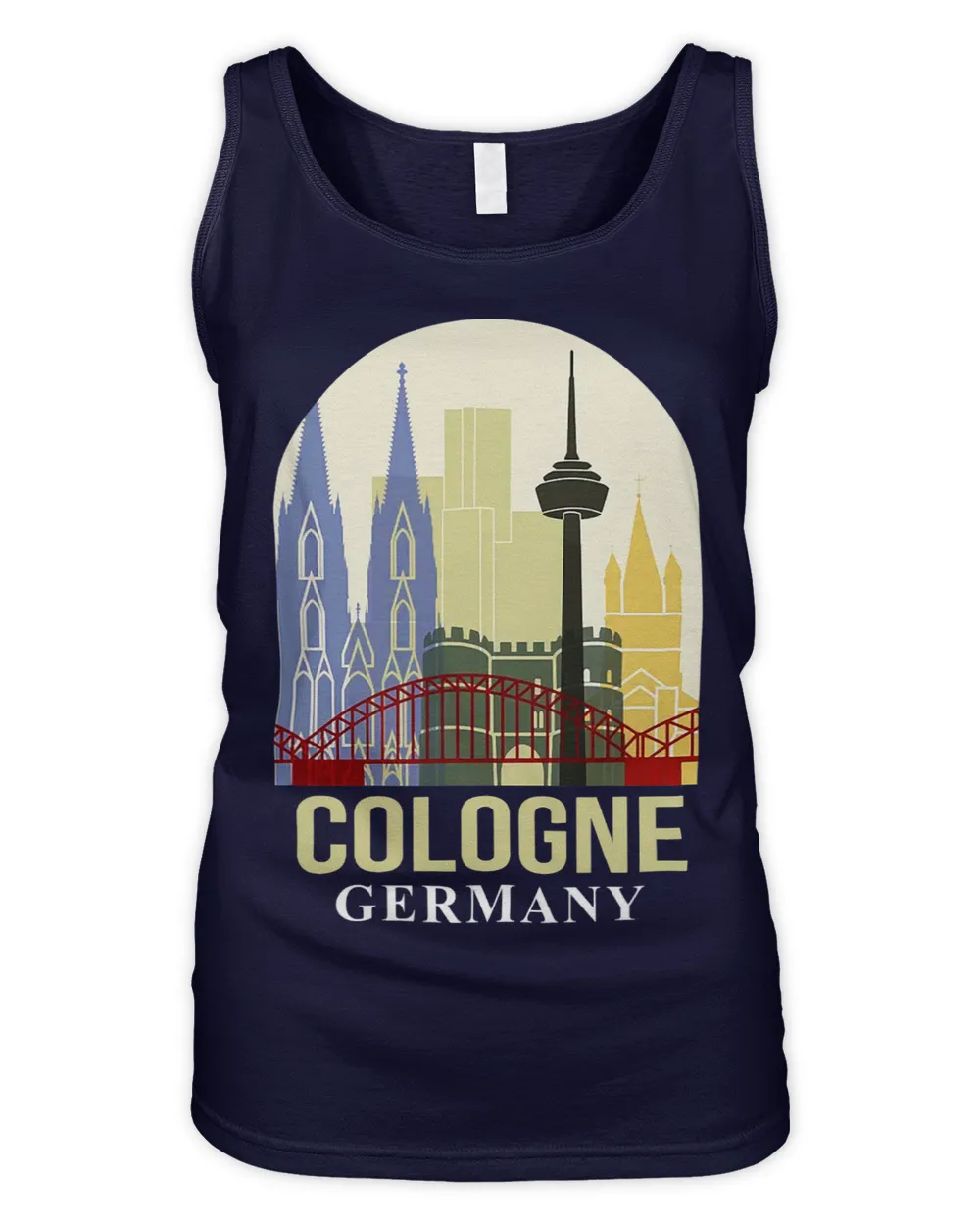 Cologne Germany Travel Poster Meet Me In Cologne Traveling