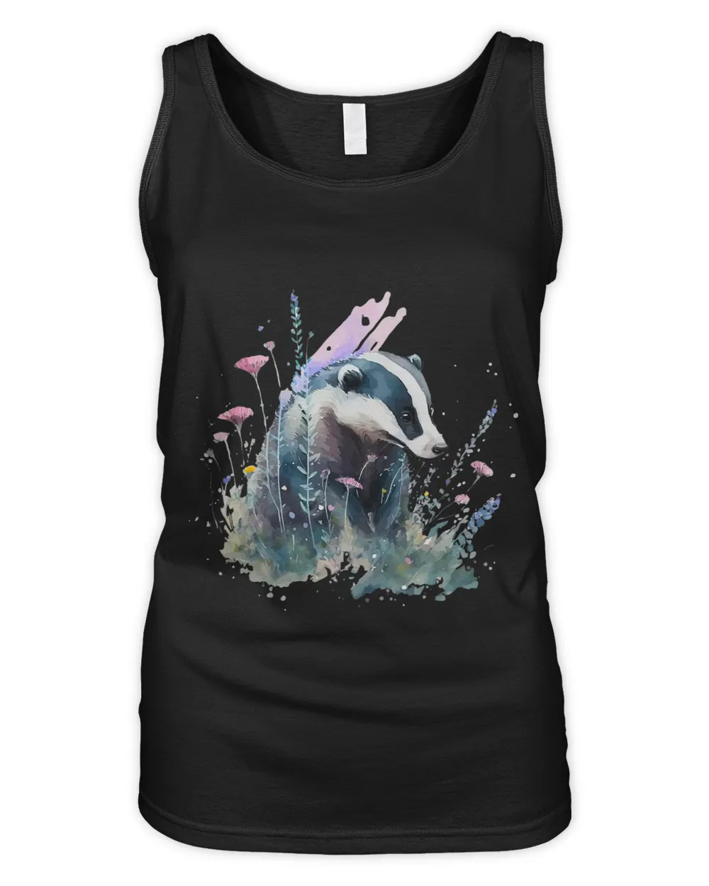 Watercolor Skunk Graphic Funny Fart Squirrel Animal Lover