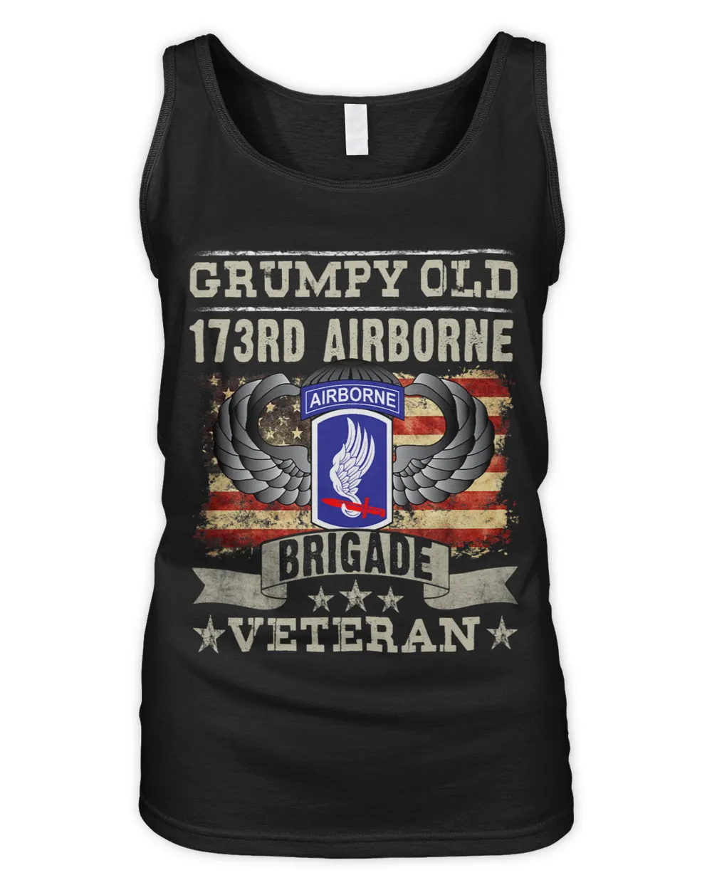 Proud U.S Army 173rd Airborne Brigade Grumpy Old Veteran