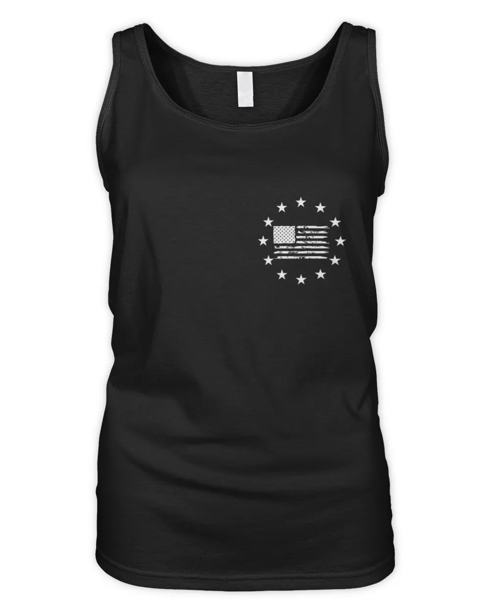 Vintage Try That In A Small Town - Lyric Country Music, American Flag Quote Women's Tank Top black s