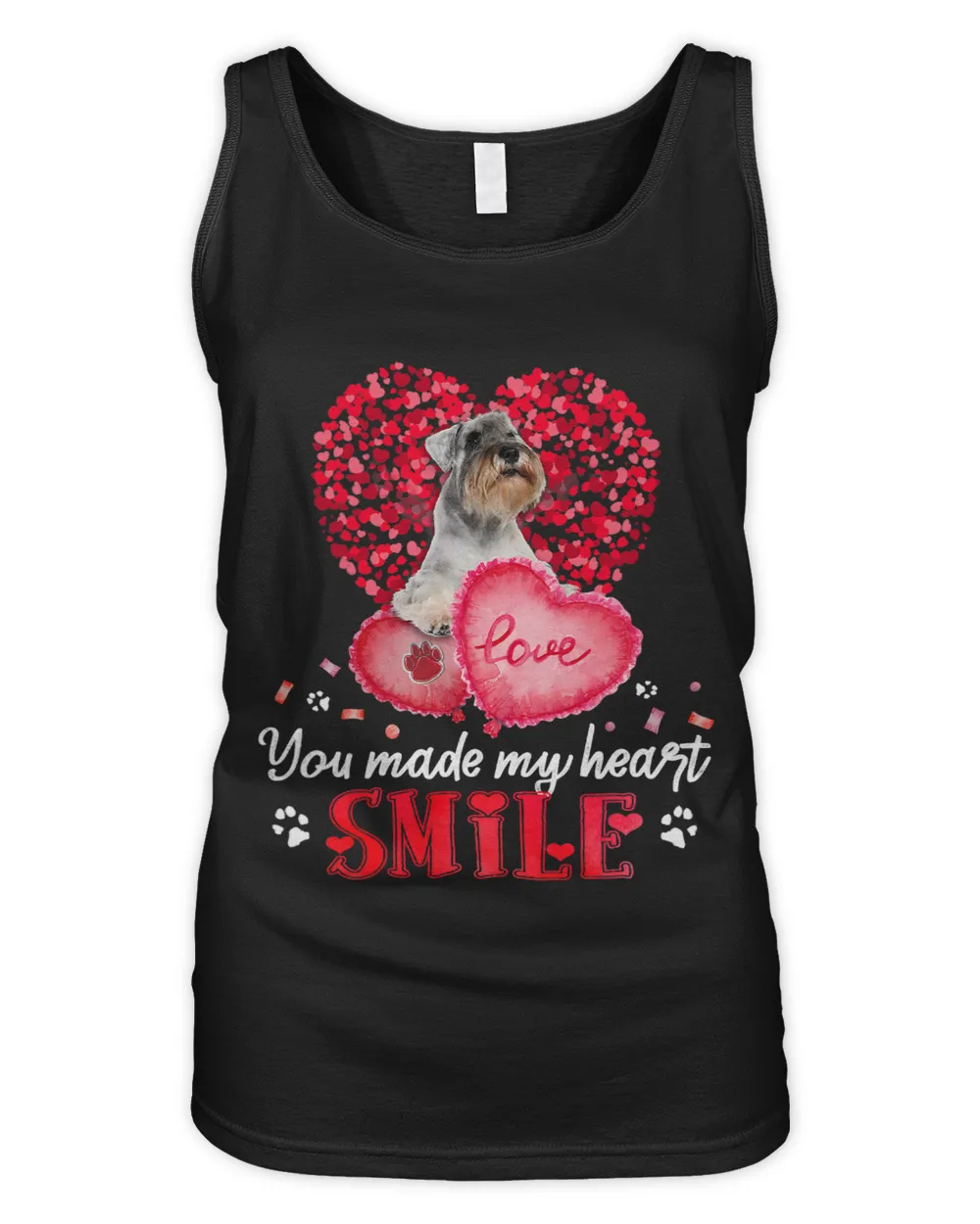 You Make My Heart Smile Schnauzer With Heart