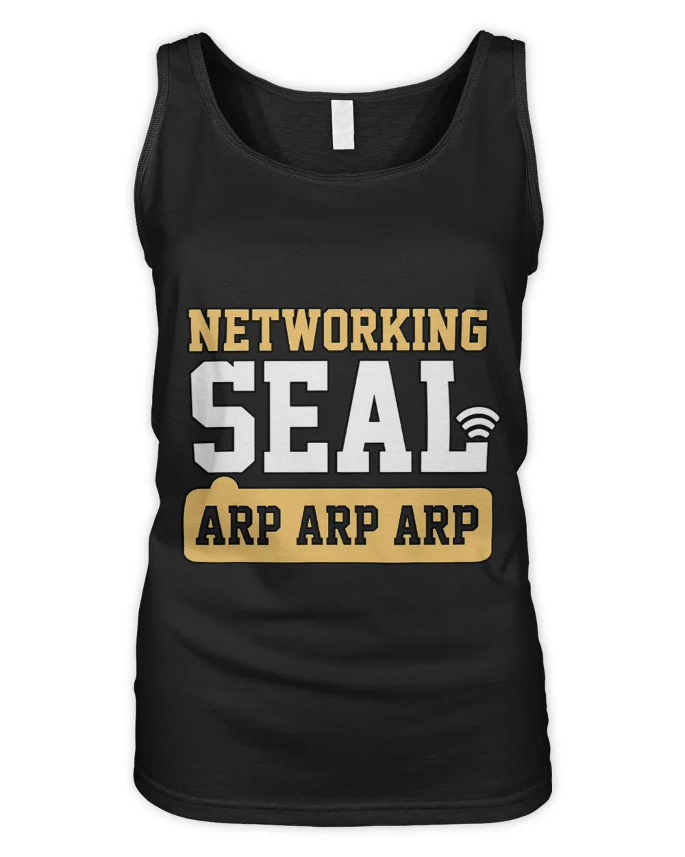 Networking Seal for Administrators System Network Admin Women's Tank Top black s