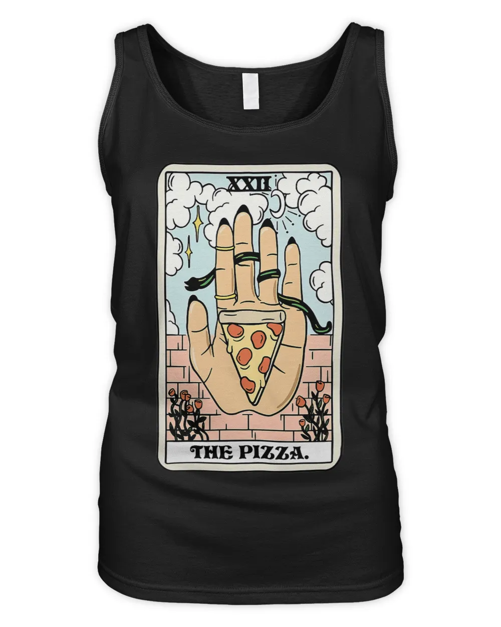 The Pizza Tarot Card Pizza Lover Witchy Hand Holding Pizza