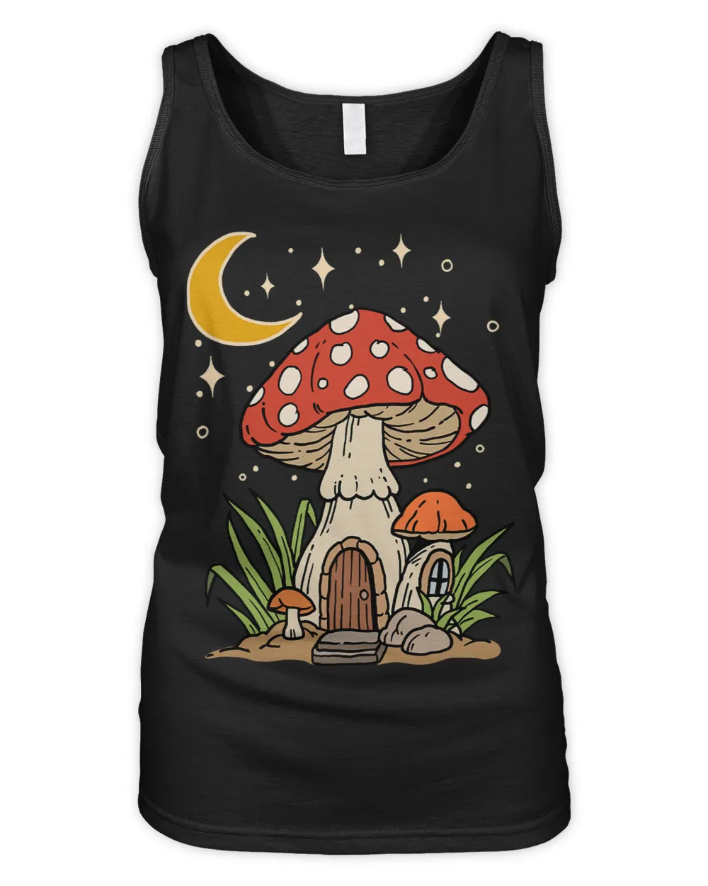 Cottagecore Aesthetic Mushroom And Moon Witchy Vintage 1