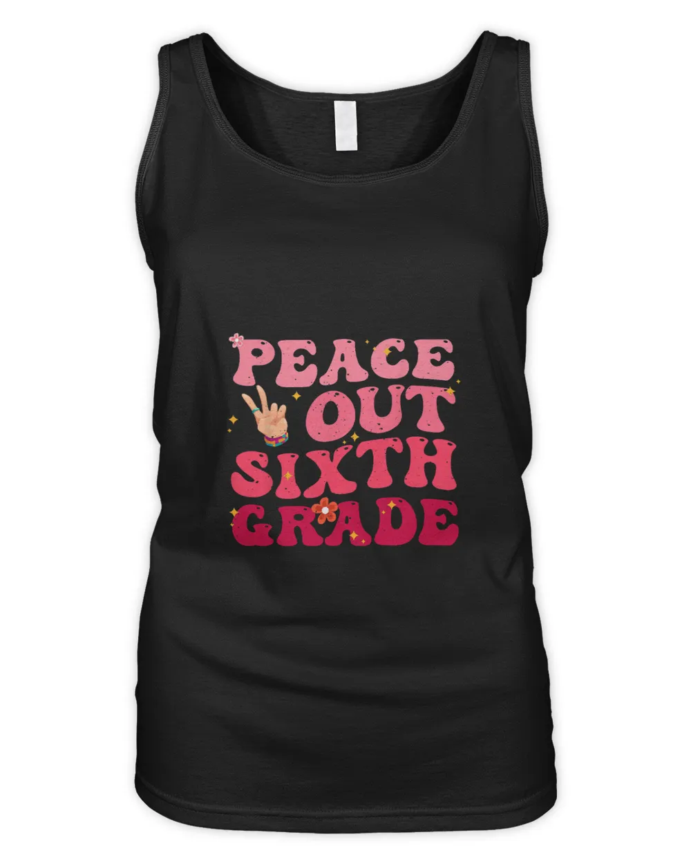 Groovy Peace Out 6th Grade Last Day Of School Student Kids