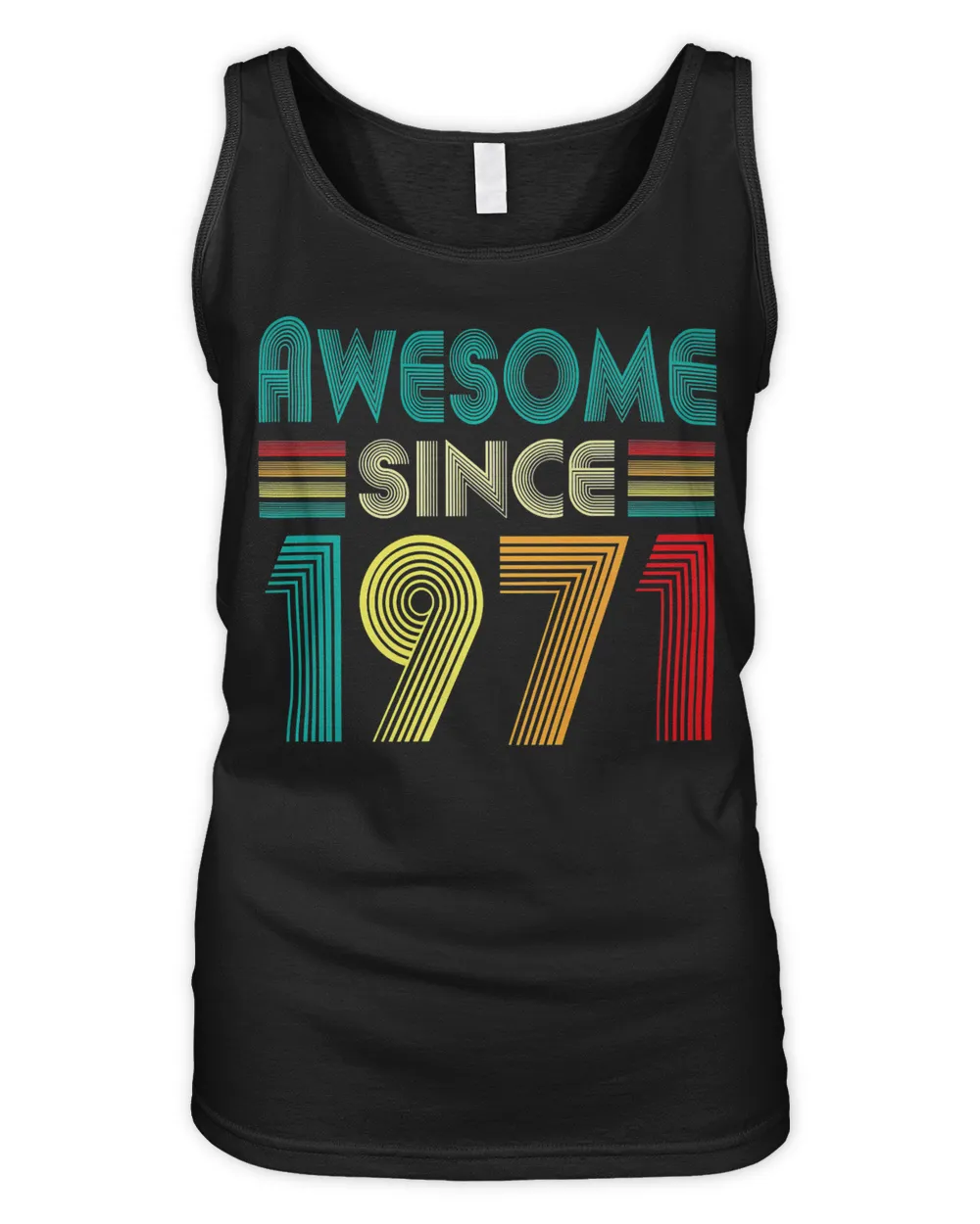 Awesome Since 1971 51st Birthday Gifts 51 Years Old Vintage T-Shirt