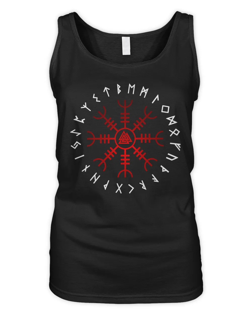 Aegishjalmur - Valknut- Viking Norse Runes Women's Tank Top black s