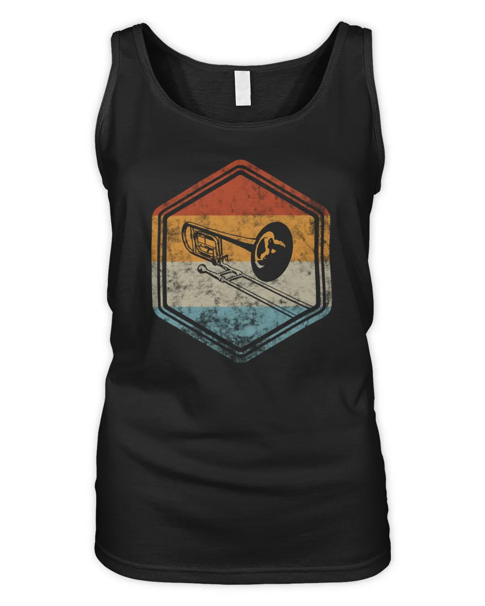 Vintage Trombone - Trombonist Women's Tank Top black s