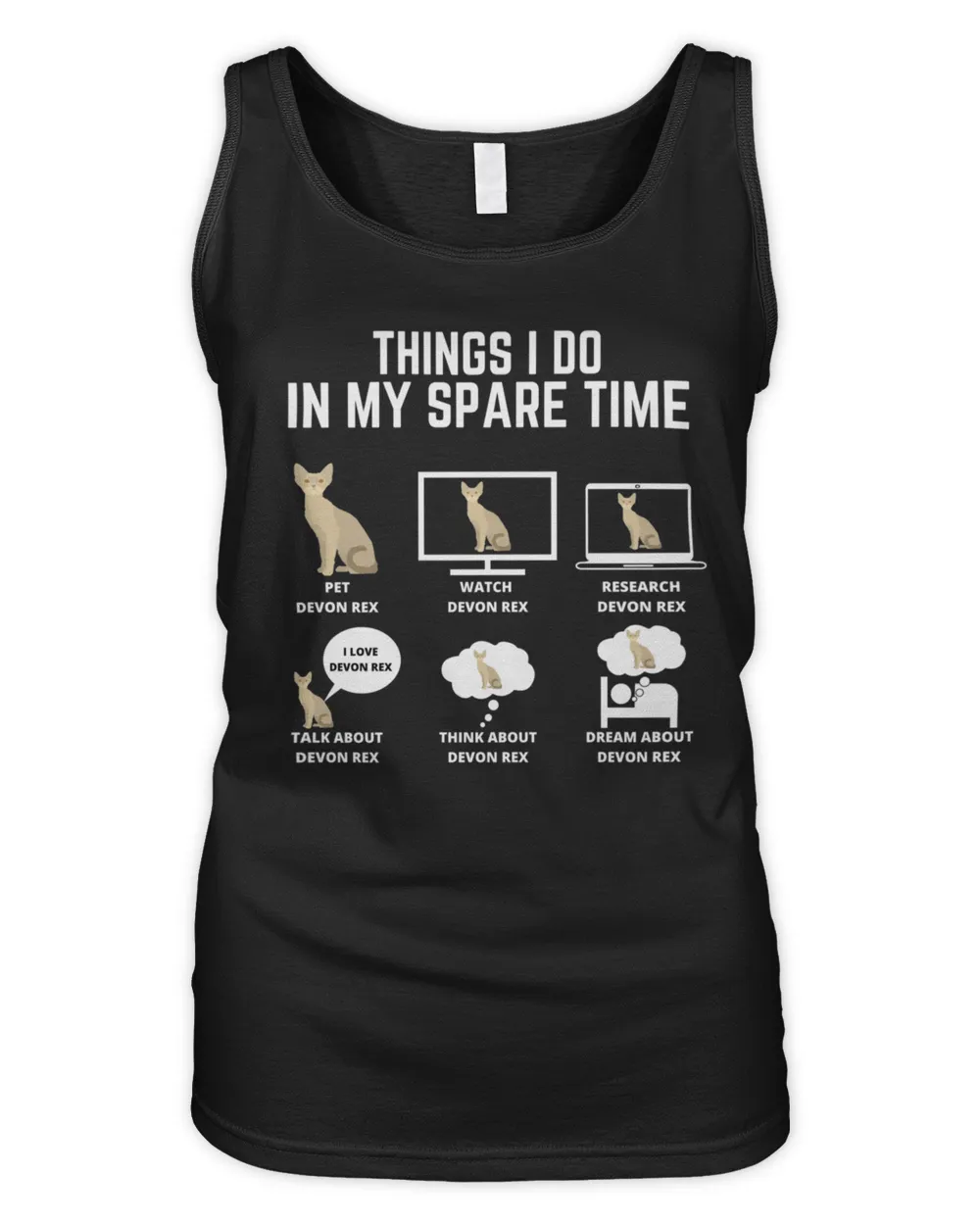 Devon Rex Cat Things I do in my spare time14454 T-Shirt