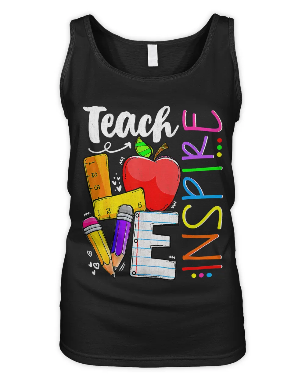Teach Love Inspire Funny Back to School Prek Kinder Teachers