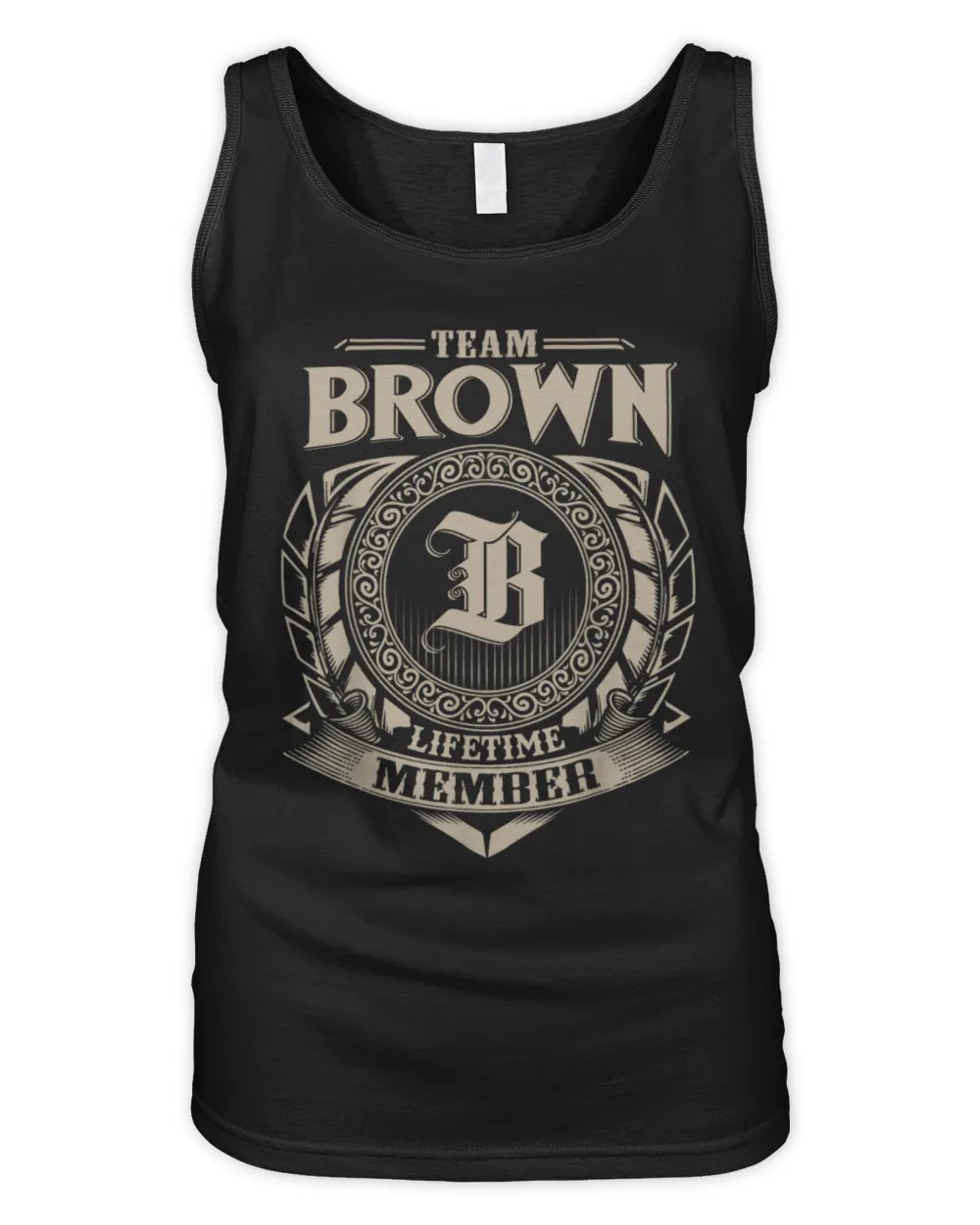 Team Brown Lifetime Member Women's Tank Top black s