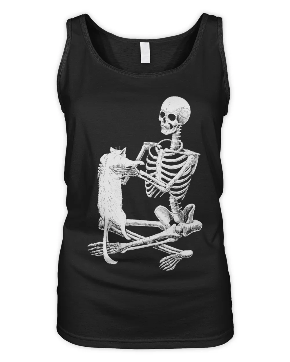 (Front) Skeleton And A Cat