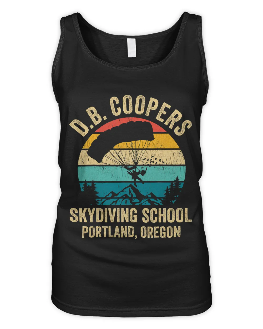 D. B. Coopers Skydiving School Portland Oregon Funny Vintage