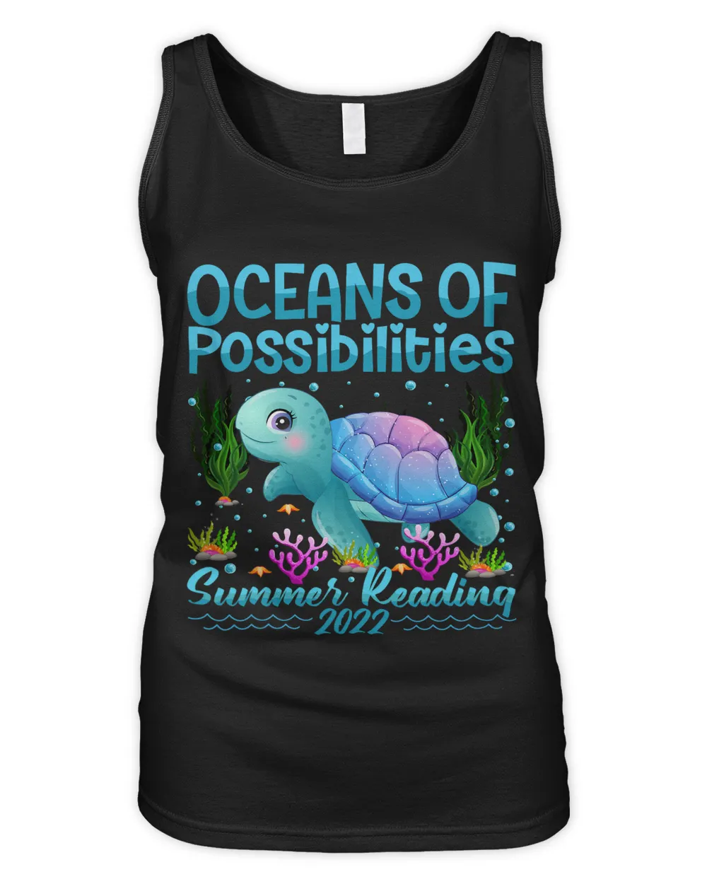 Cute Oceans of Possibilities Summer Reading Turtle