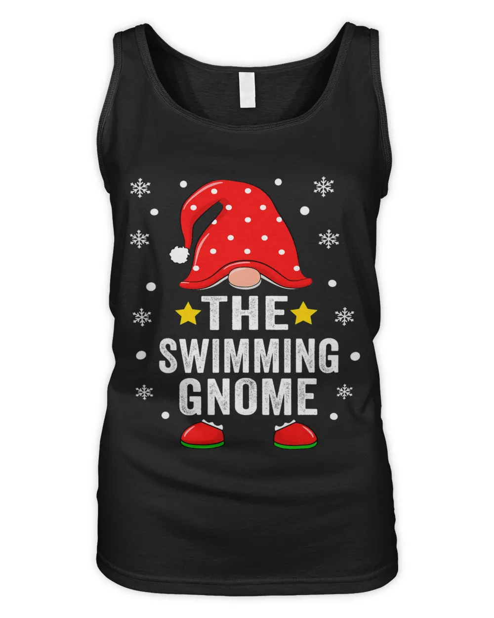 Swimming Gnome Christmas Family Pajamas Matching Swimming