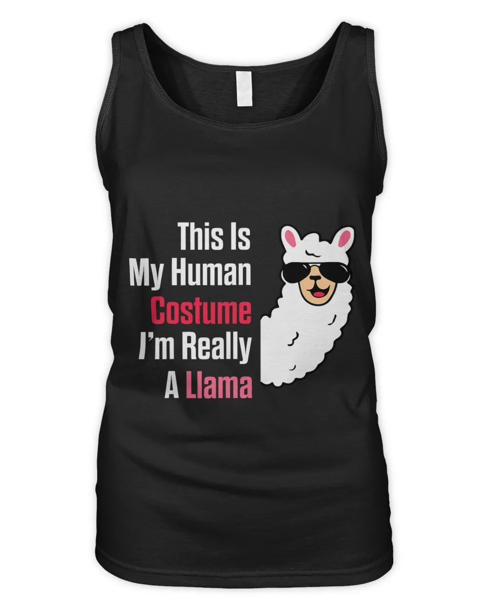 Halloween Funny This Is My Human Costume Im Really A Llama