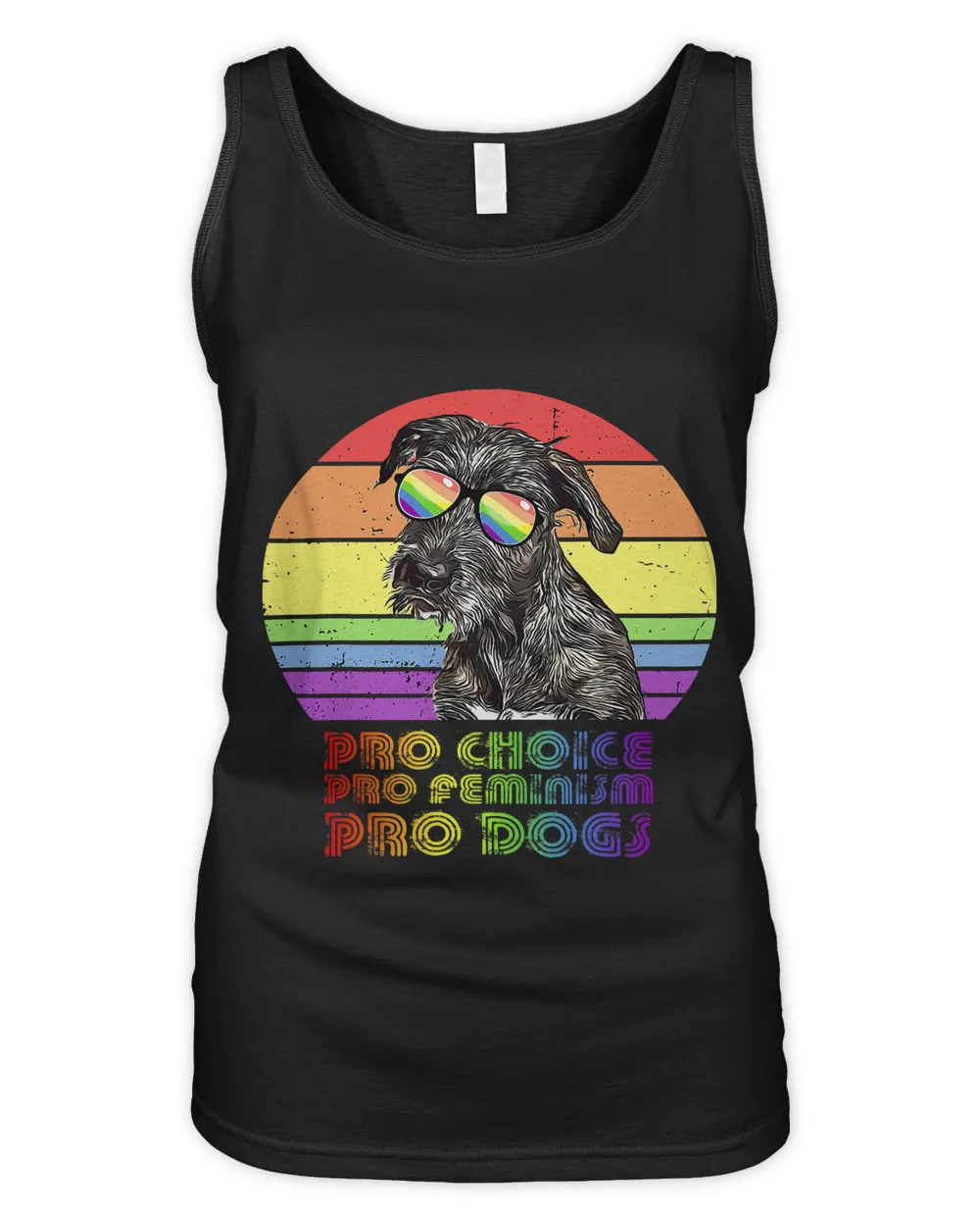 Irish Wolfhound Pro Choice Pro Feminism Pro Dogs LGBTQ
