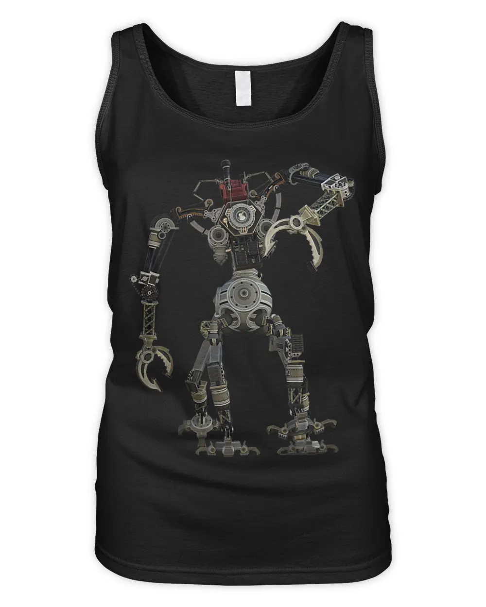 Andriod Automation Helper Cyborg Bot Robot Chatbot Tech 4 Women's Tank Top black s