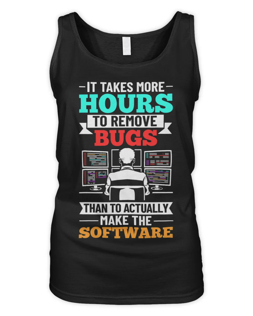 Computer Engineer Software Programmer Application Developer Women's Tank Top black s