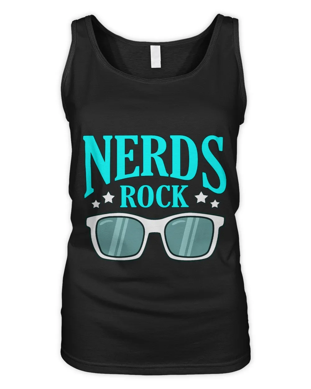 Computer Nerds Rock IT Tech Software Programmer Geek Graphic Women's Tank Top black s