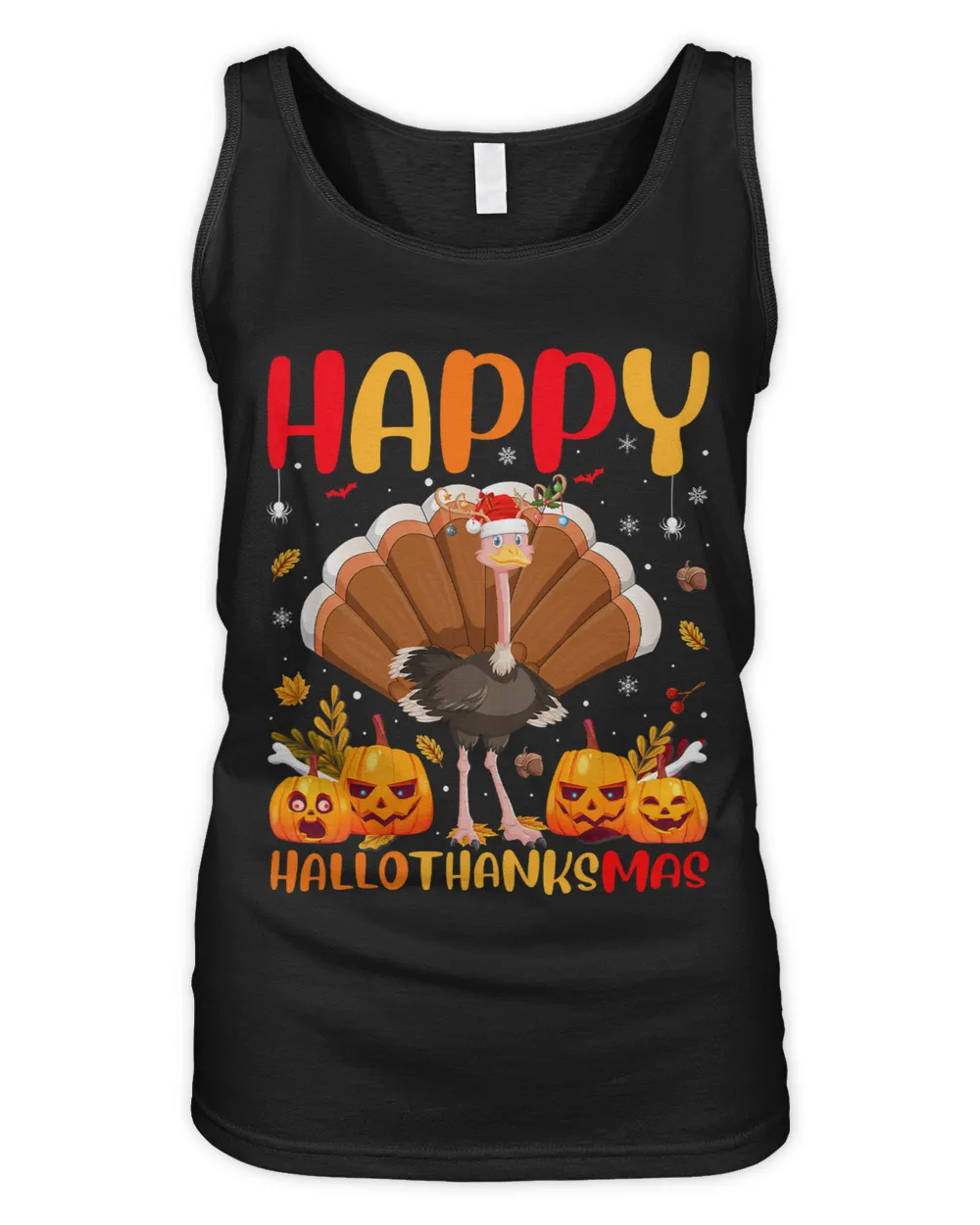 Funny Ostrich Bird Lover Happy Ostrich HelloThanksMas