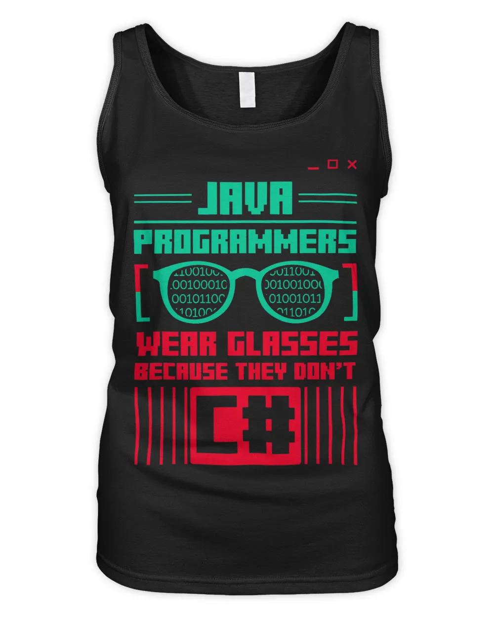 Program Developer Software Engineer Programmer Nerd Computer 32 Women's Tank Top black s