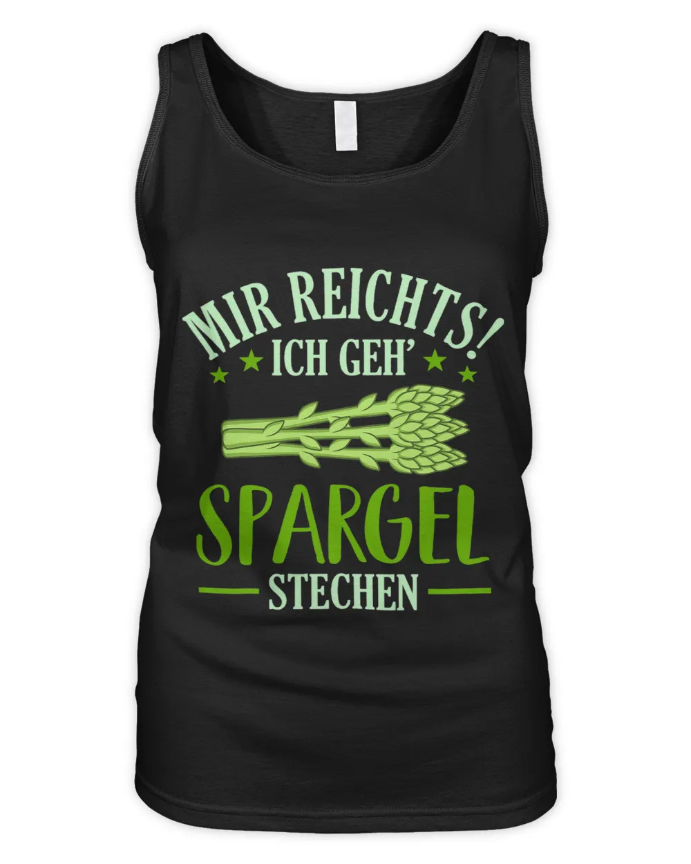 Mir Reichts Ich Geh Asparagus Stechen Women's Tank Top black s