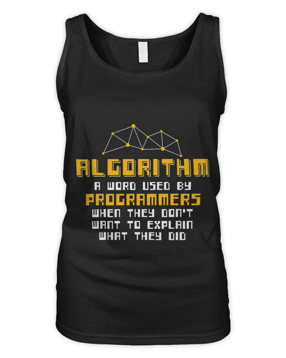 Algorithm Definition Programmers Nerd Machine Learning Women's Tank Top black s