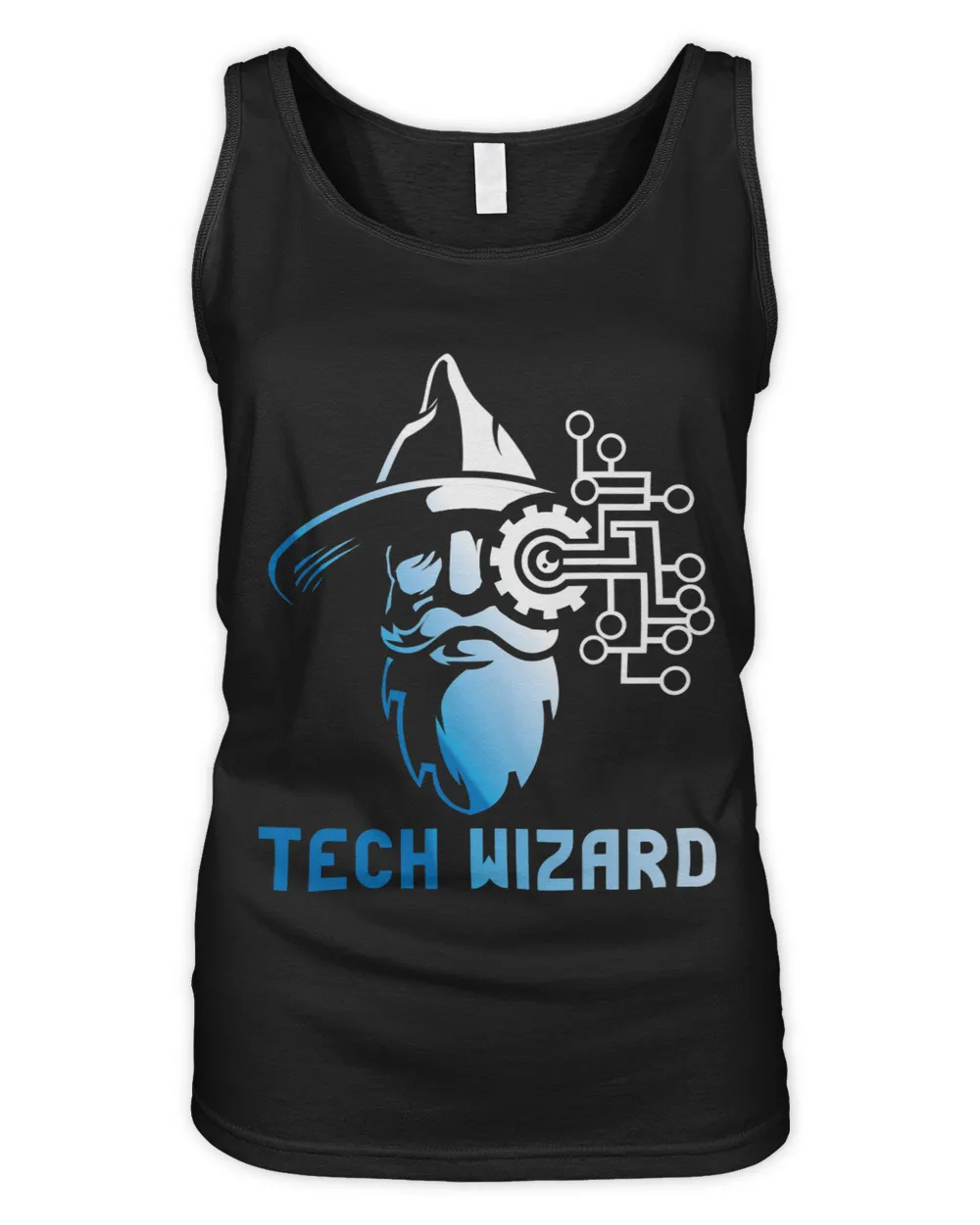 Tech Wizard Cool Technology I.T. Computer Whiz Techie Geek Women's Tank Top black s