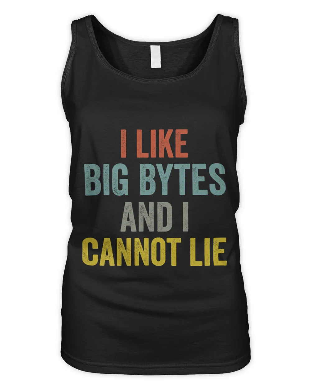 I like big bytes and I cannot lie for programmers developer Women's Tank Top black s