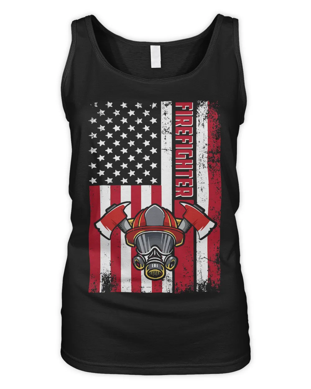 American Flag Firefighter T-Shirt372
