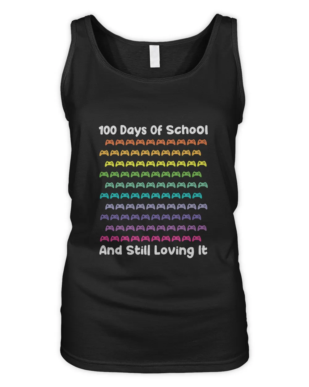 100 Days Of School T-Shirt100 Days Of School Gaming Gamer T-Shirt_by DARSHIRTS_ copy